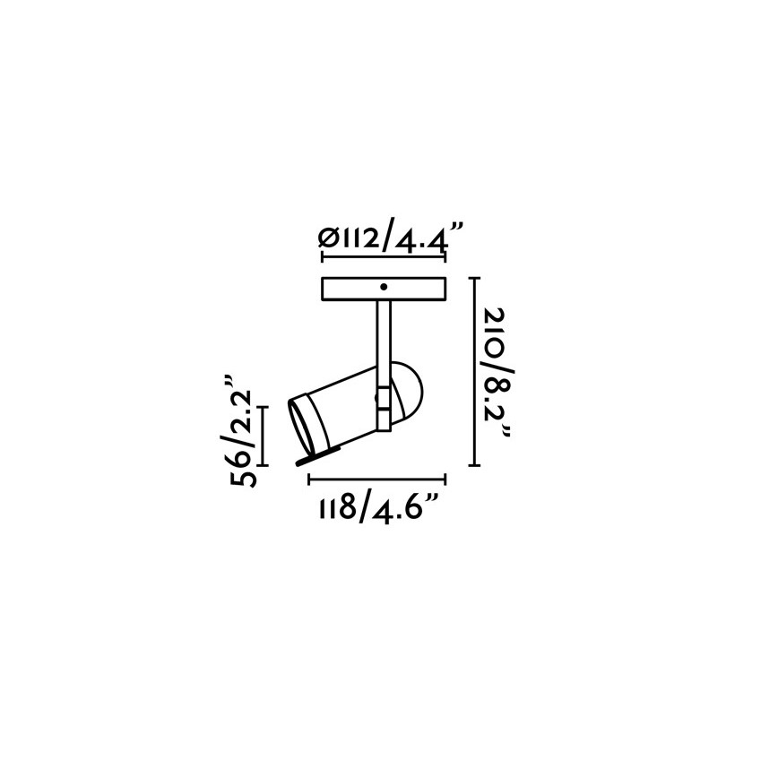 Faro 43531 - Luce Spot ORLEANS 1xGU10/8W/230V argento/nero