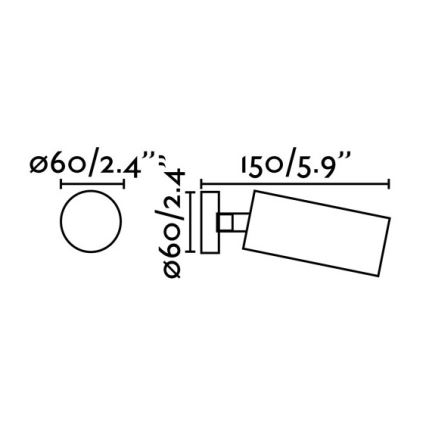 FARO 43722 - Luce Spot STAN 1xGU10/8W/230V bianco