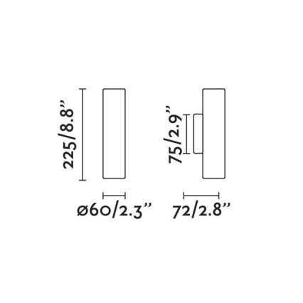 FARO 43760 - Applique STAN 2xGU10/8W/230V oro