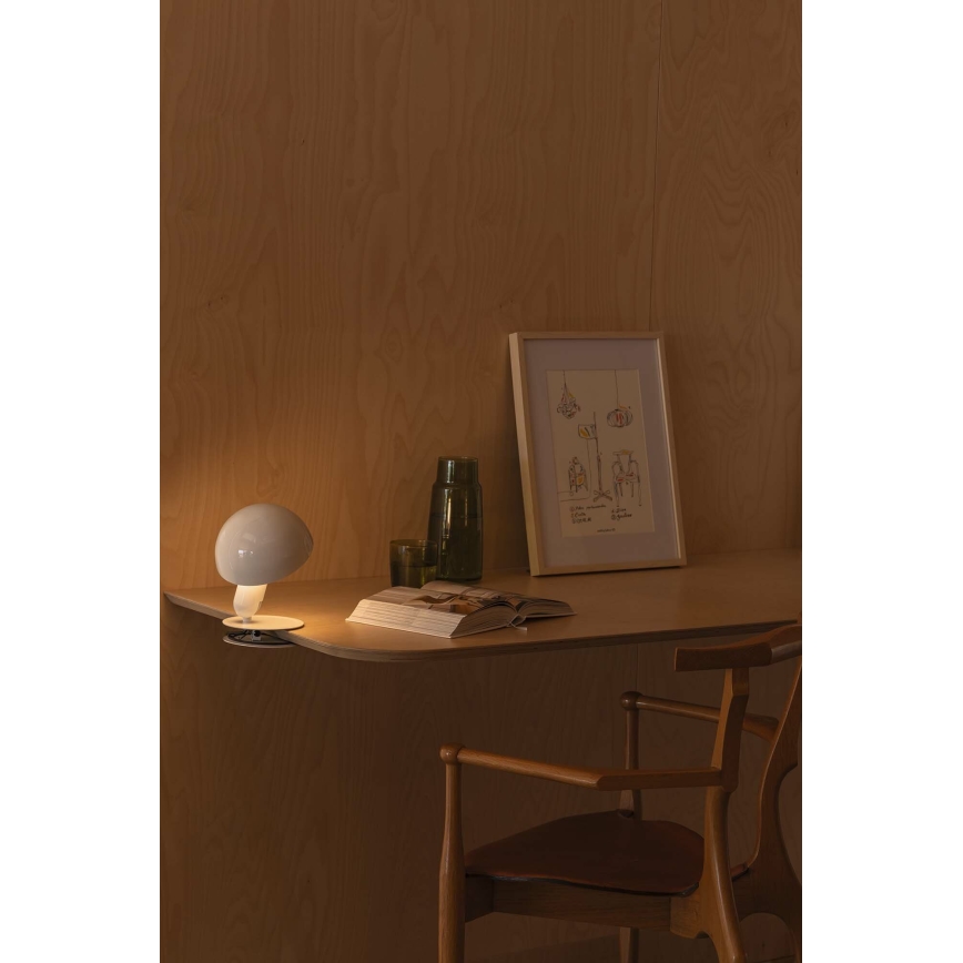 FARO 56101 - Lampada da tavolo con morsetto 2in1 BELA 1xE27/15W/230V bianco