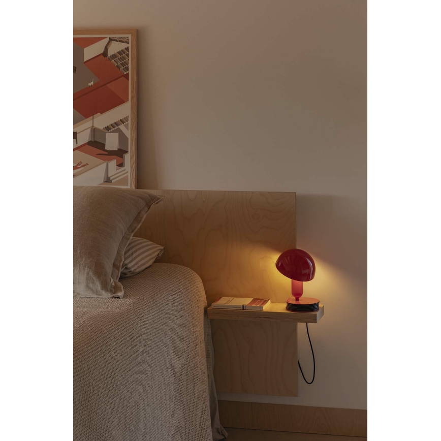 FARO 56103 - Lampada da tavolo con morsetto 2in1 BELA 1xE27/15W/230V rosso