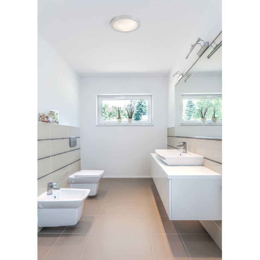 FARO 62980 - Plafoniera da bagno LOGOS-1 1xE27/20W/230V IP44