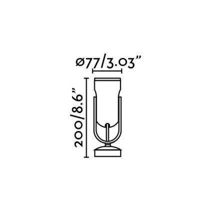 FARO 70035 - Applique a LED da esterno SLOT-1 LED/14W/230V IP65 3000K