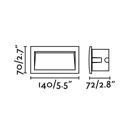 FARO 70147 - Lampada LED da incasso per esterno SEDNA-2 LED/3W/230V IP65