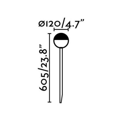 FARO 70245 - Lampada LED da esterno PICCOLA LED/8W/230V IP65