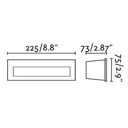 FARO 70271 - Lampada LED da incasso per esterni NAT LED/8W/230V IP65 bianca