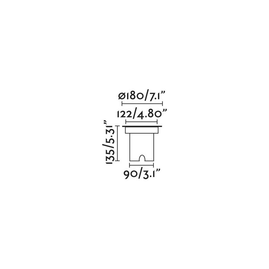 FARO 70309 - Faretto LED da esterno calpestabile GEISER LED/12,5W/230V IK08 IP67
