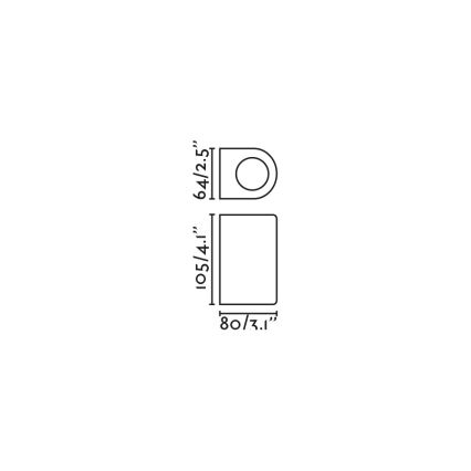 FARO 70324 - Applique da esterno ESTELA 1xGU10/5W/230V IP65 marrone