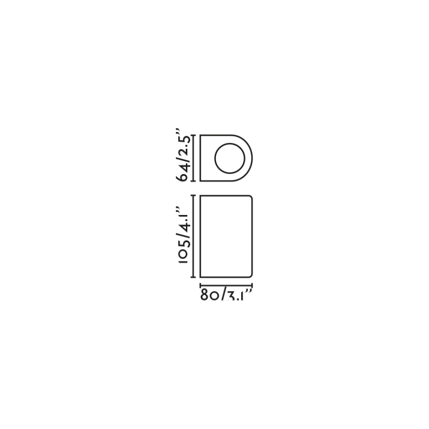 FARO 70324 - Applique da esterno ESTELA 1xGU10/5W/230V IP65 marrone