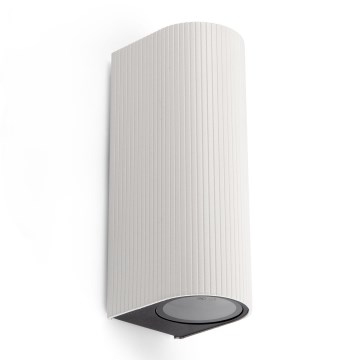 FARO 70328 - Applique da esterno ESTELA 2xGU10/5W/230V IP65 bianca