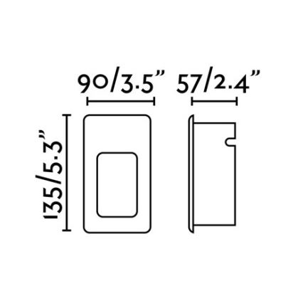 FARO 70396 - Lampada LED da incasso per esterno NASE-2 LED/3W/230V IP44