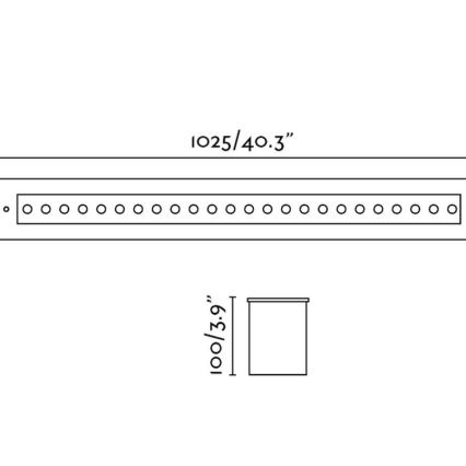 FARO 70448 - Lampada da incasso da esterno LED GRAVA LED/42W/24V IP67