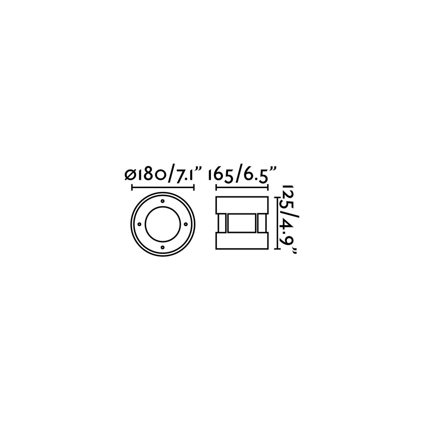 FARO 70589 - Lampada LED da incasso calpestabile per esterni SURIA-12 LED/12W/230V IK08 IP67