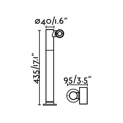 FARO 70783 - Lampada LED da esterno SPY-2 LED/6W/230V IP65