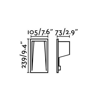 FARO 70833 - Lampada da incasso da esterno LED SOUN-2 LED/5W/230V IP65