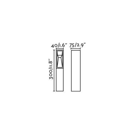 FARO 70939 - Lampada LED da esterno TIL LED/3W/24V CRI 90 IP65 marrone