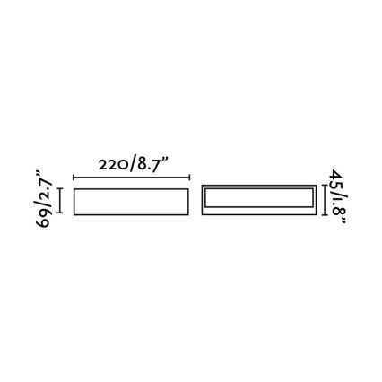 FARO 71052 - Applique a LED da esterno TOLUCA LED/16W/230V IP65