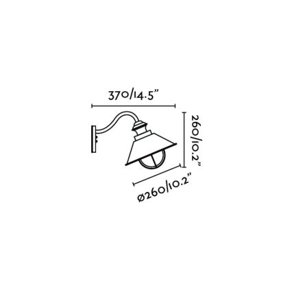 FARO 71110 - Applique da esterno NAUTICA 1xE27/11W/230V