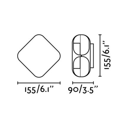 FARO 71212 - Applique a LED da esterno BU-OH LED/12W/230V IP65