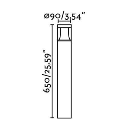 FARO 71299 - Lampada LED da esterno PLIM 1 LED/10W/230V IP65