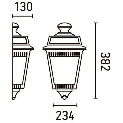 FARO 71424 - Applique da esterno ARGOT 1xE27/100W/230V IP44