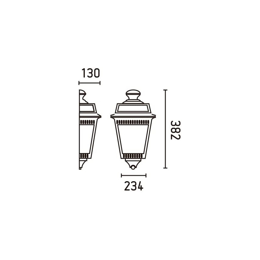 FARO 71424 - Applique da esterno ARGOT 1xE27/100W/230V IP44