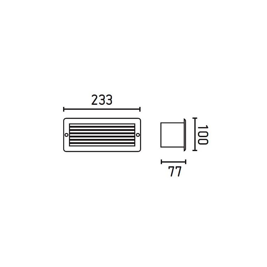 FARO 71480 - Applique da esterno ESCA 1xE27/40W/230V IP44
