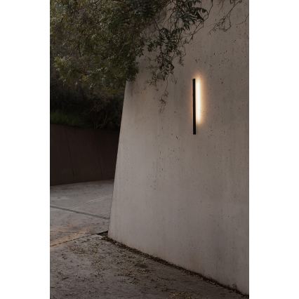 FARO 71800 - Applique da parete per esterni a LED LIME LED/6W/230V 2700/3000/4000K 60 cm CRI 90 IP65 nero