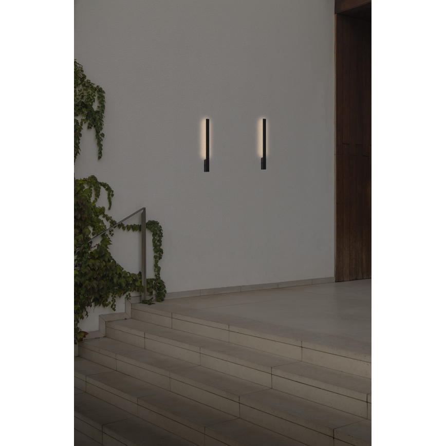 FARO 71800 - Applique da parete per esterni a LED LIME LED/6W/230V 2700/3000/4000K 60 cm CRI 90 IP65 nero