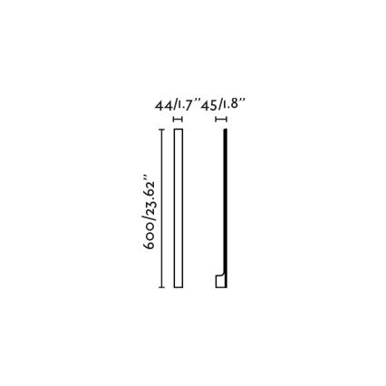 FARO 71800 - Applique da parete per esterni a LED LIME LED/6W/230V 2700/3000/4000K 60 cm CRI 90 IP65 nero