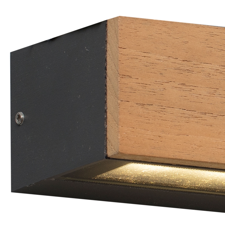 FARO 71898 - Applique LED da esterno LAKO LED/8W/230V IP65 nero/legno