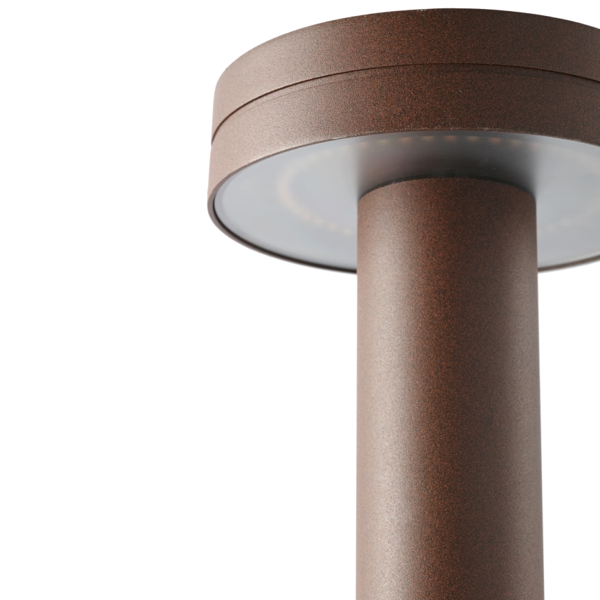 FARO 71949 - Lampada LED da esterno ESPOT LED/9W/230V 2200/2700/3200/4000K IK07 IP65 60 cm marrone