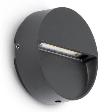 FARO 71960 - Lampada per gradini a LED DUNE LED/3W/230V 2200/2700/3200/4000K IP65 antracite rotonda