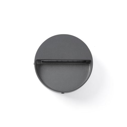 FARO 71960 - Lampada per gradini a LED DUNE LED/3W/230V 2200/2700/3200/4000K IP65 antracite rotonda