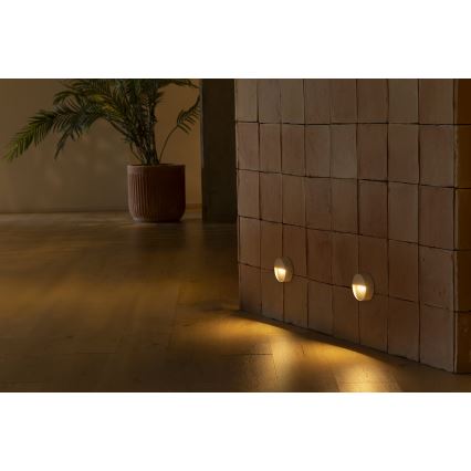 FARO 71961 - Lampada a LED per scale DUNE LED/3W/230V 2200/2700/3200/4000K IP65 bianca rotonda