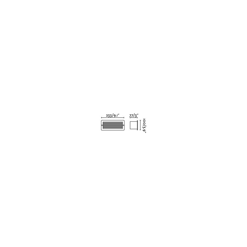 FARO 72095 - Lampada LED da incasso per esterno STRIPE-1 LED/5W/230V IP54