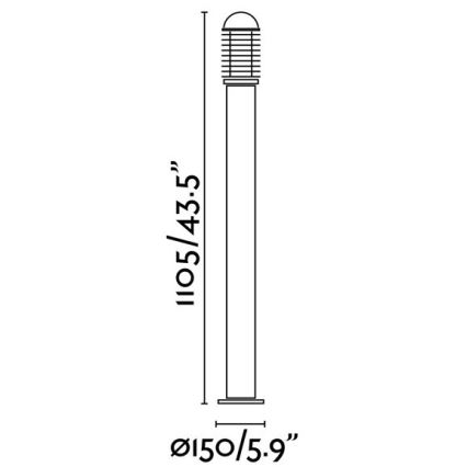 FARO 73460 - Lampada da esterno VERNO-G 1xE27/60W/230V IP44