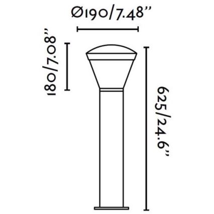 FARO 75538 - Lampada LED da esterno SHELBY LED/10W/230V IP65