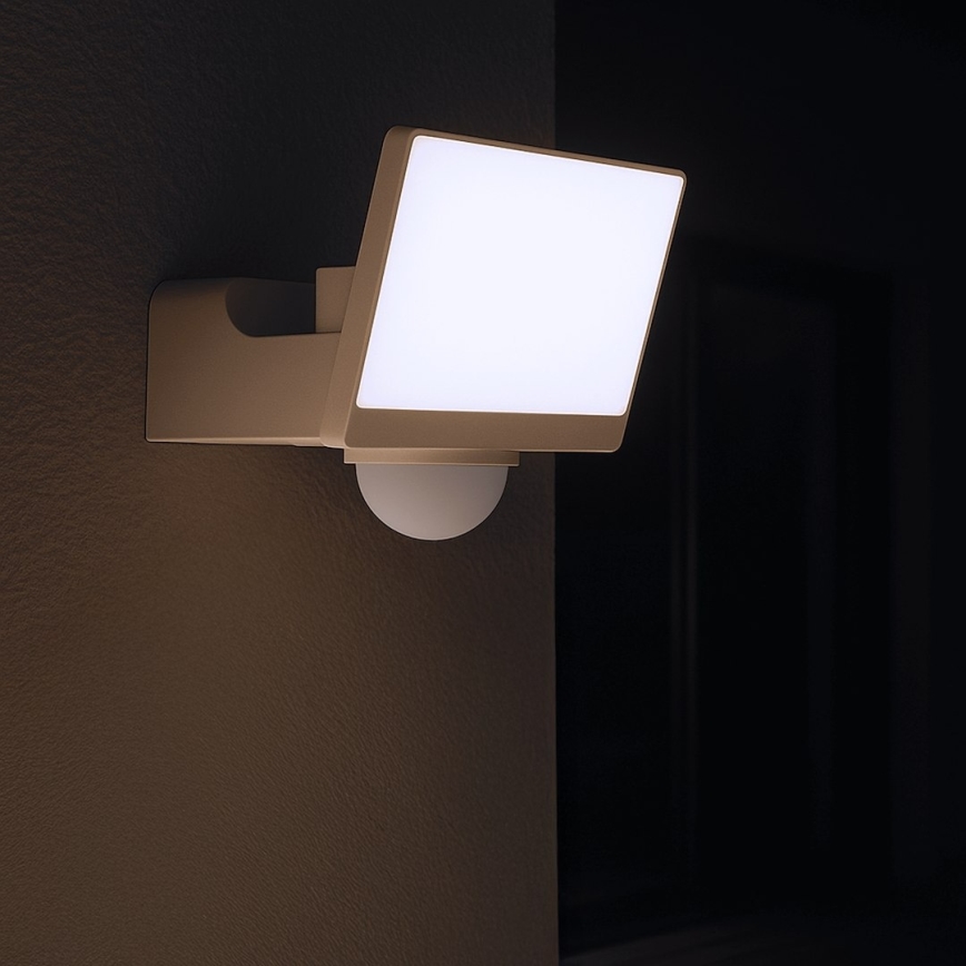 Faro LED con sensore di movimento e crepuscolare DAVOS LED/30W/230V IP54 bianco