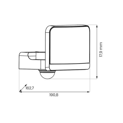 Faro LED con sensore di movimento e crepuscolare DAVOS LED/30W/230V IP54 bianco