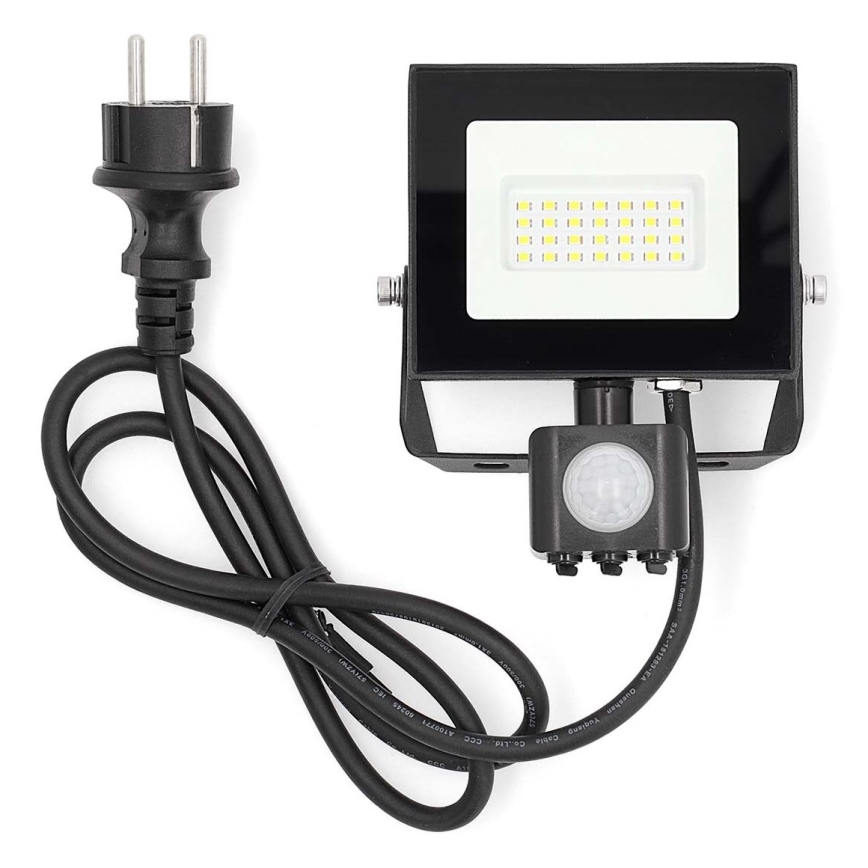 Faro LED con sensore LED/20W/230V 4000K IP44