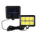 Faro solare LED con sensore LED/1,5W/3,7V 6000K IP44 1200 mAh