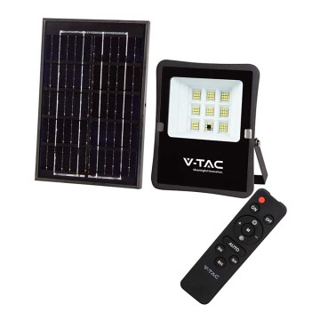 Faro solare LED da esterno LED/6W/3,2V 6400K IP65 4000 mAh + telecomando