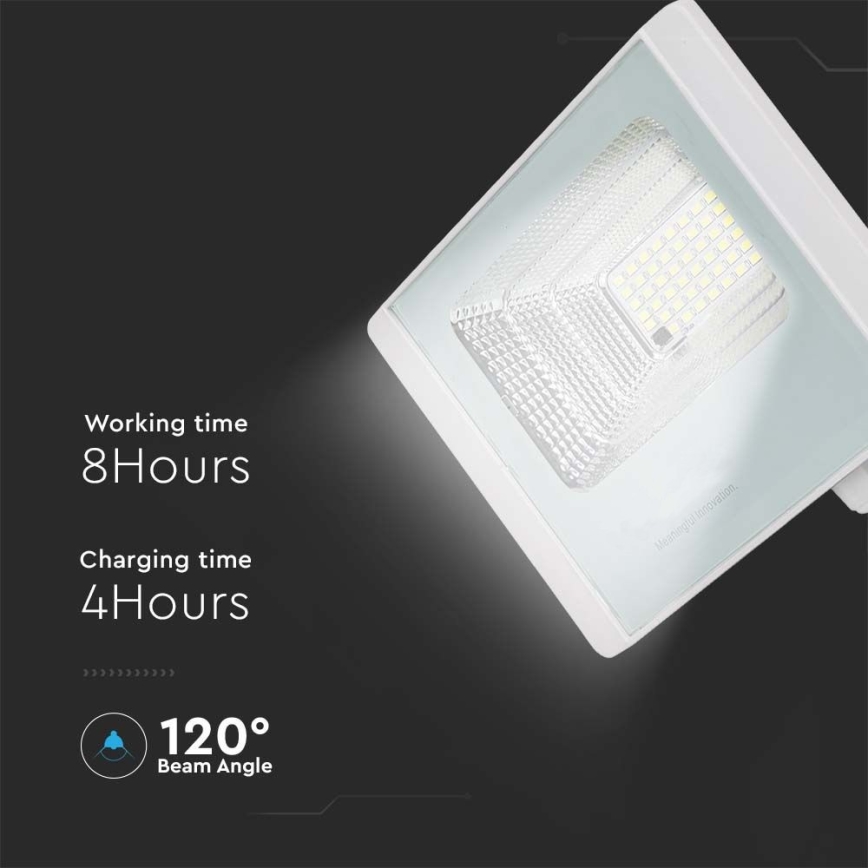 Faro LED solare da esterno LED/20W/3,2V IP65 6400K 20000 mAh con telecomando