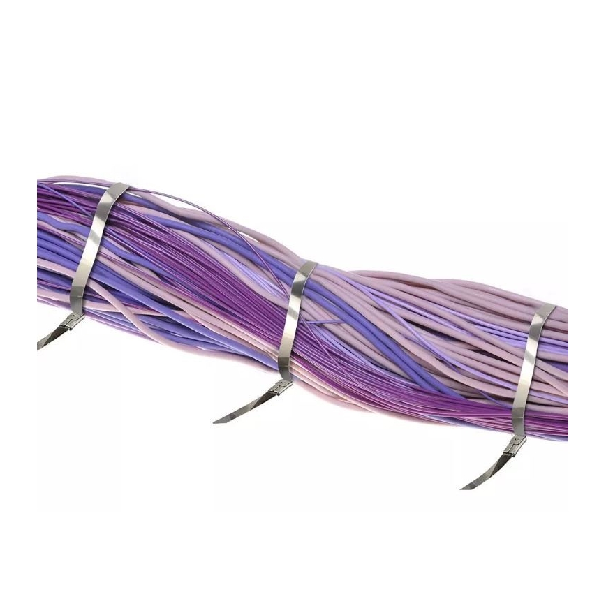 Fascia pieghevole acciaio 4,6x250mm 100pz acciaio