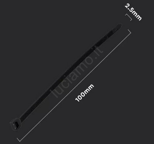 1000 Fascette Stringicavo Nere 2,5x100mm - Qualità Industriale, Autochiudenti, Nylon PA66, Per Cavi, Fai-Da-Te E Giardinaggio