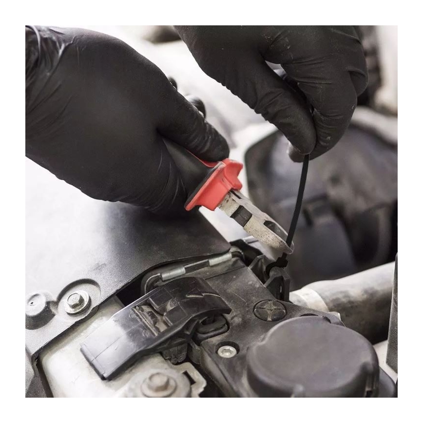 Fascia pieghevole plastica 3,5x200mm 100pcs nera