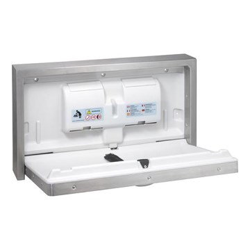 Fasciatoio 90x52 cm in acciaio inox/argento