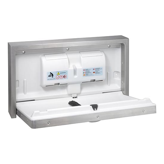 Fasciatoio 90x52 cm in acciaio inox/argento