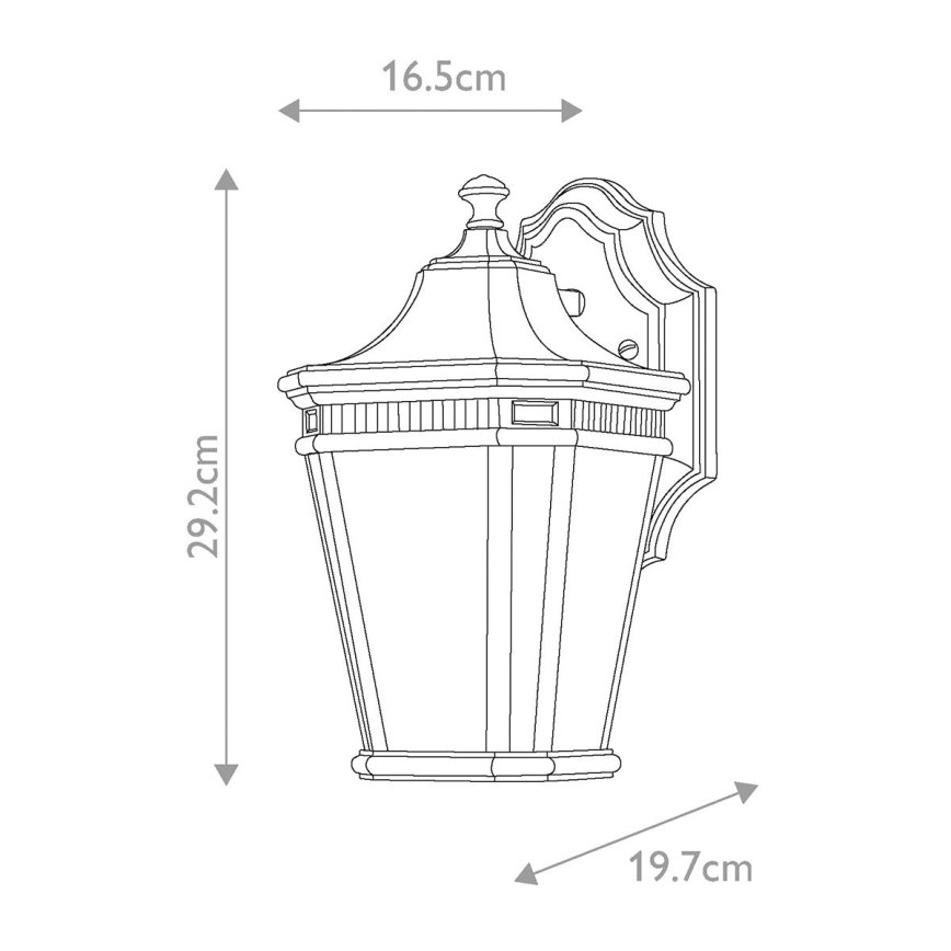 Feiss - Applique da esterno COTSWOLD LANE 1xE27/100W/230V IP44 nero